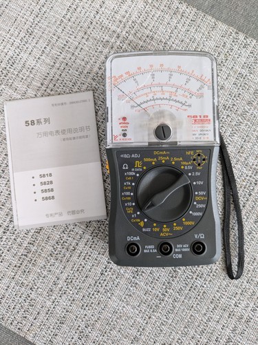 Analog multimeter with remote - with,