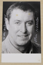 1990's John Nettles Hand Signed Photo Black & White 14X9 cm Inscribed Good Cond