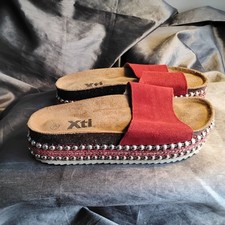  XSI Basic Suede Red Sandals
