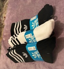 9 Pairs Adidas Socks Men's 8-11