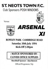 St. Neots Town v Arsenal