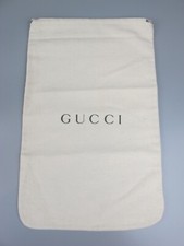 Gucci Shoe Travel Dust Bag. Canvas fabric. Drawstring closure. Genuine 16" x 10"