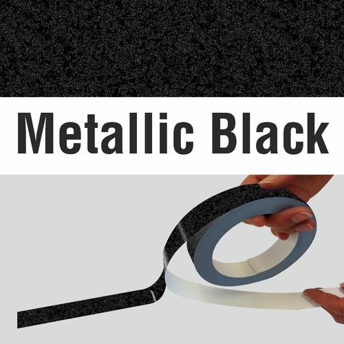 Metallic black car pinstripe - black,