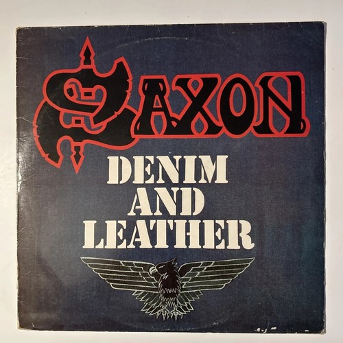 Saxon denim and leather - leather,, lp