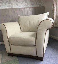Italian Natuzzi Cream Leather