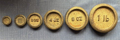 Vintage brass weights - vintage,