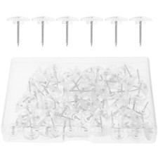  2 Boxes Transparent Push Pins