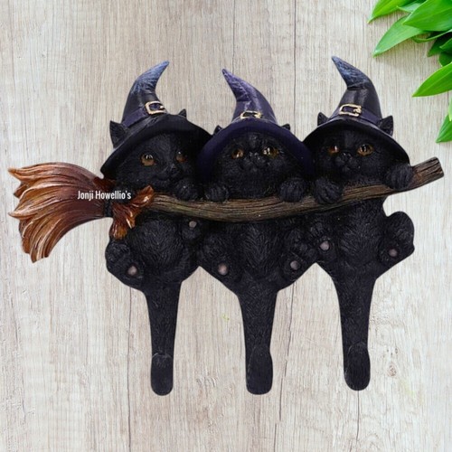Hook key hanger - 3, black