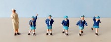Merit OO Gauge Model Railway Figures School Girls With Mistress  