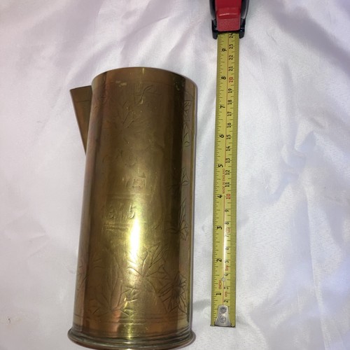 Antique trench art shell - antique,
