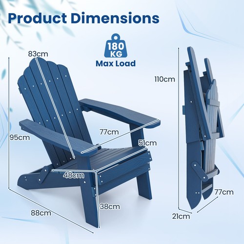 Folding adirondack chair patio - chair,