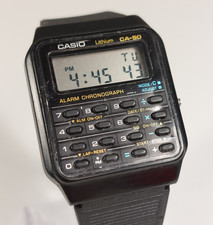 CASIO CA-50 CALCULATOR WATCH - Japan Vintage Original Back To The Future Digital