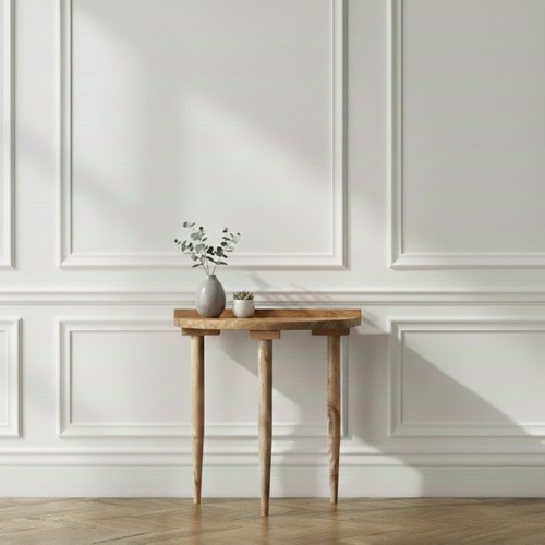 Scandi mango sofa end table - sofa,