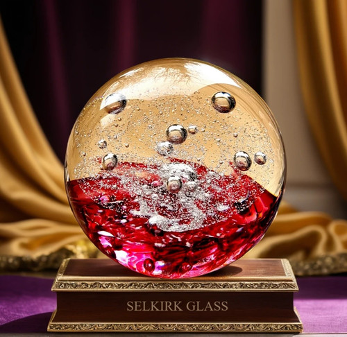 Selkirk glass paperweight - selkirk,