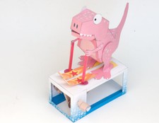 Paper Animation Kit craft christmas stocking filler Ski Rex