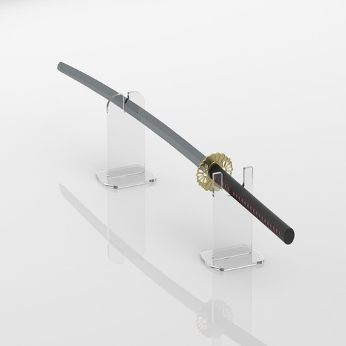 Freestanding katana holder - katana, /