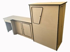 VW T4 Transporter Campervan Camper van Kitchen Furniture Unit pod MDF LWB Fridge