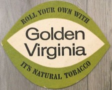 Golden Virginia It's Natural Tobacco Beer Mat 