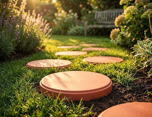 Light weight stepping - , stones