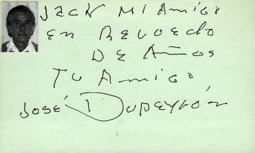 Jose dupeyron signed - signed, auto