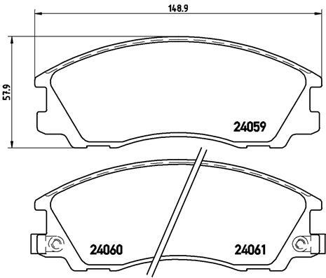 New brake pad set disc - new,