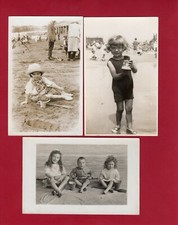 3 Children Seaside Buckets Spades Social History RP pcs AM755