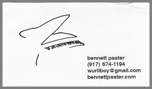 Bennet paster wurlitzer piano - paster,