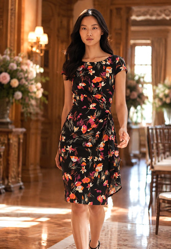 Monsoon bnwot black - black, floral