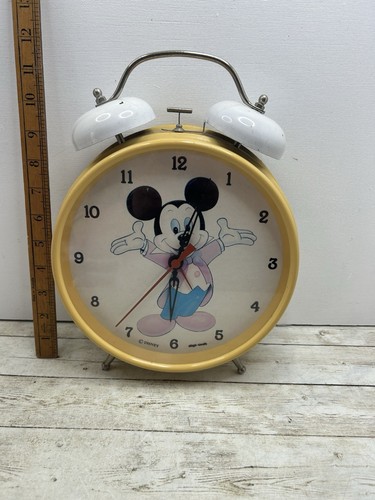 Mickey mouse alarm bell clock - mouse,