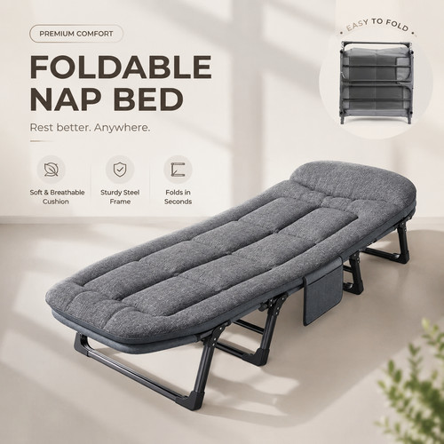 Folding recliner bed - bed, lounger