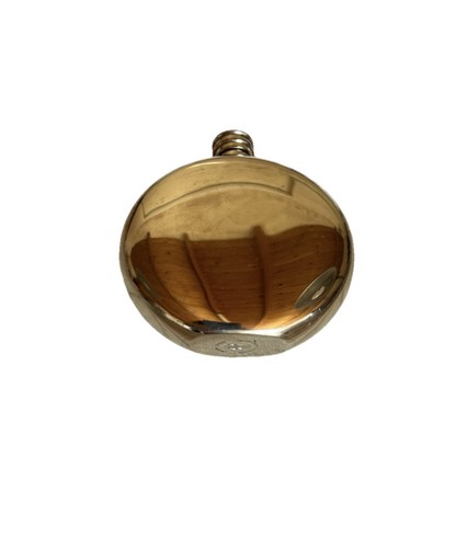 Vintage round pewter hip - vintage, flask