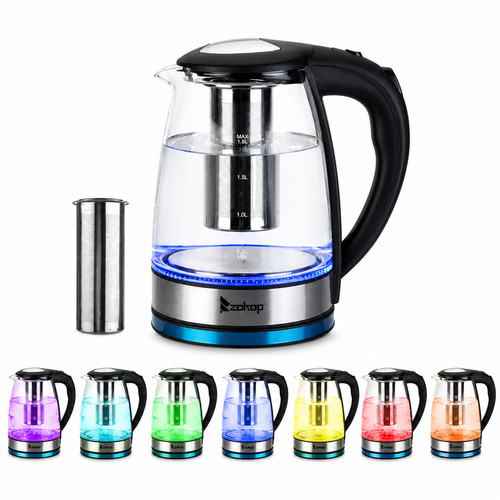 Electric glass kettle 8l - glass, 1.8l