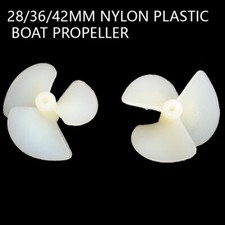 28/36/42mm Nylon Plastic Boat Propeller Props 3 Blade For 2mm Shaft RC Model DIY