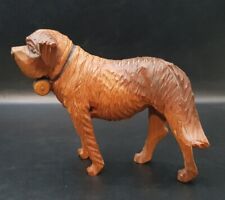 Old Vintage Carved Wooden St. Bernard Rescue Dog - Great Display Piece 