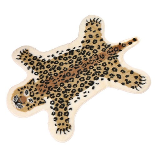 Soft animal print rug - soft, leopard