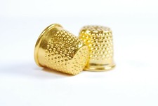 Metal Thimbles Silver & Gold -