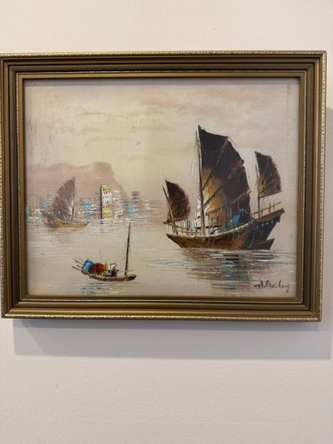 Vintage original oil painting - original,
