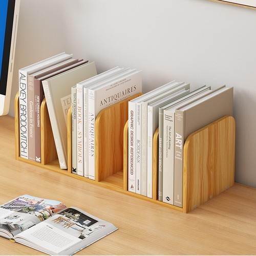 Wooden desktop bookshelf - wooden,