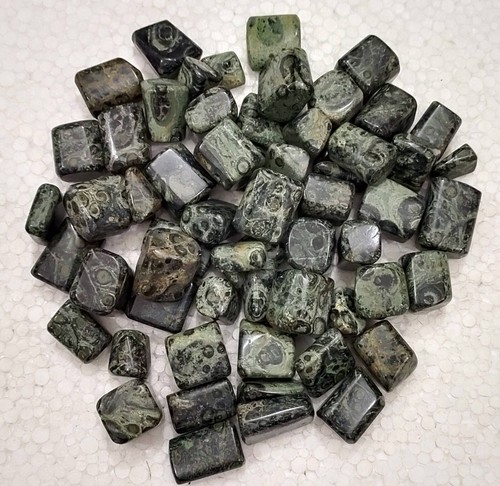 One indigo gabbro tumbled - indigo,