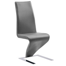 Demi Z Grey Faux Leather