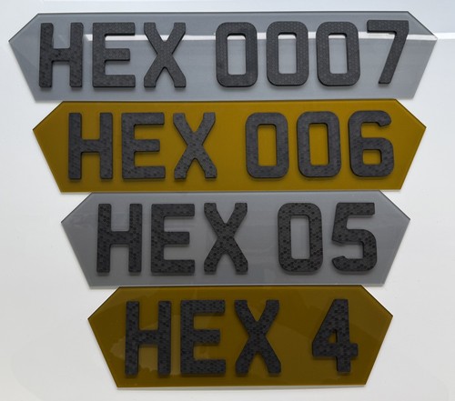 Hex tinted number - tinted,