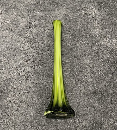 Long twisted green and - , black