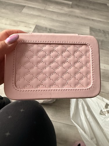 Pink travel jewellery box - pink,