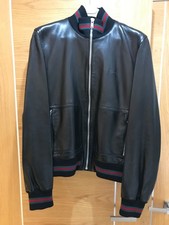 Gucci Web Trim Mens Leather