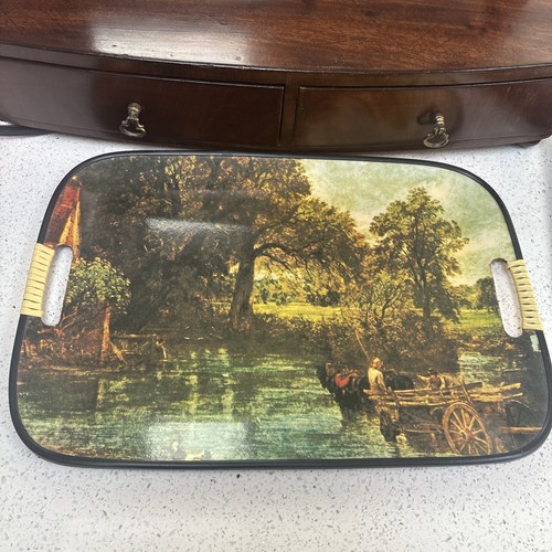 Vintage serving tray hay - hay, wain