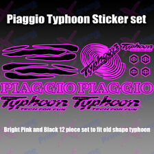 Piaggio Typhoon Tech for fun Decals/Stickers 50 80 125 172 183 PINK AND BLACK