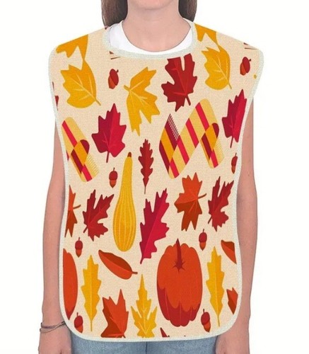1pc autumn linen - linen, bib