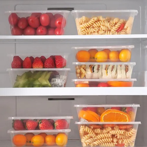 Strong clear food containers - clear,