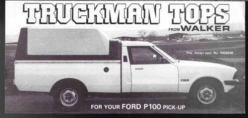 Ford p100 pick truckman top - p100,