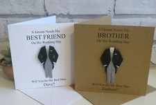 Personalised Will You Be My Best Man Card Usher Groomsman Page Boy Wedding Son